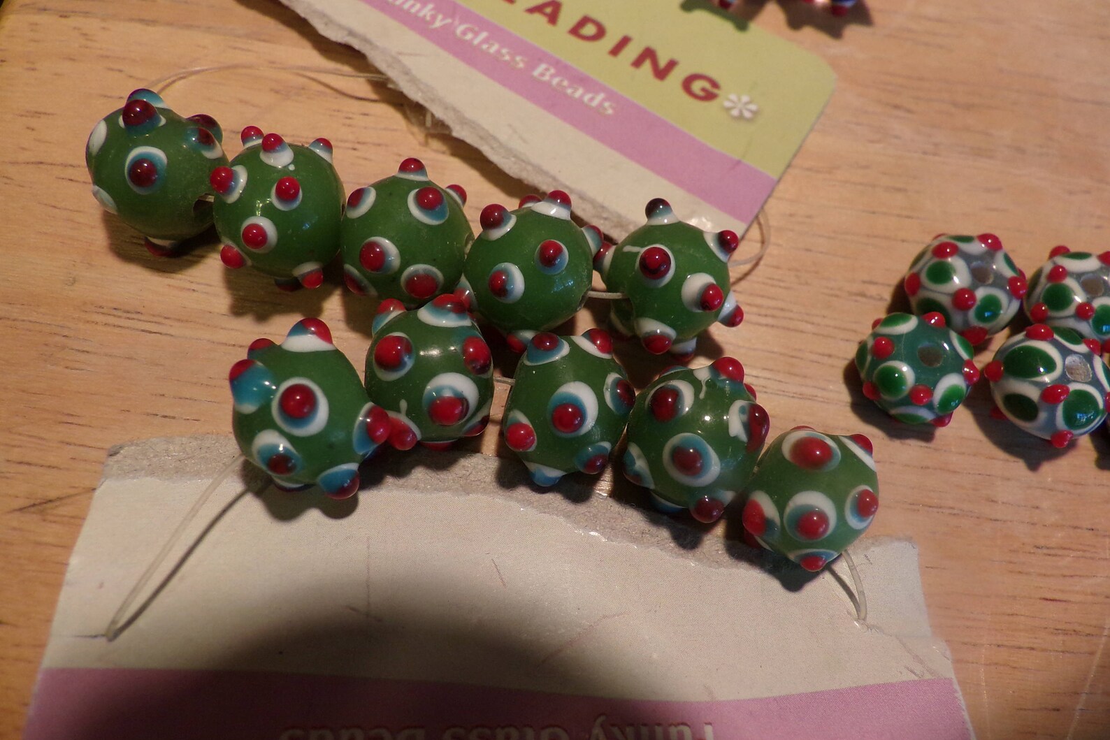 Vintage Funky Glass Beads Glass Bead Sets Funky Glass Beads Etsy