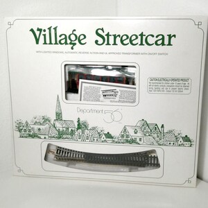 Village Streetcar Dept 56 Original Snow Village, Retired. Item #5240-0 1990’s, retired Dept 56, Morethebuckles, Dept 56 Village Streetcar