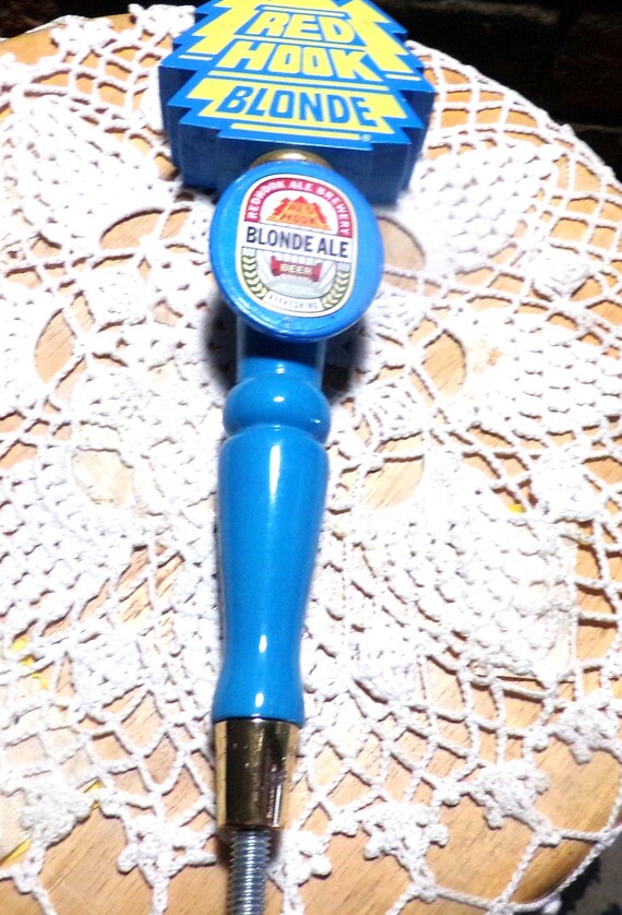 Vintage Wood Red Hook Blonde Ale Beer Tap Handle, Beer Tap Handle