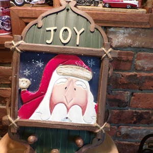 Titular de la tarjeta de Navidad, decoración de la pared de Navidad, soporte de la tarjeta de Navidad 3D, decoración rústica de la Navidad, titular de la tarjeta de vacaciones