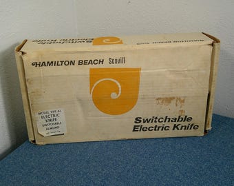 Cuchillo eléctrico vintage Hamilton Beach modelo 359 AL NOS, nuevo de los años 70, Morethebuckles, cuchillo para pavo, cuchillo eléctrico para carne