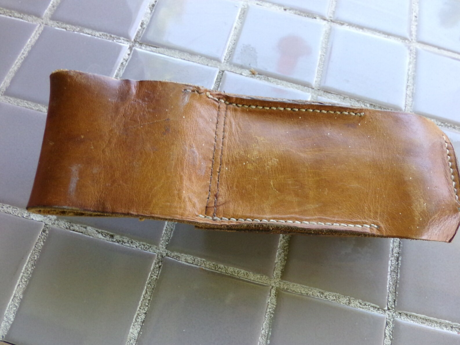 Vintage Leather Tool Pouch Old Leather Tool Pouch Large Etsy
