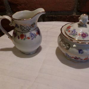 RARE Schumanna Bavaria Cream and Sugar Set, 1930’s cream and sugar, Rare Bavaria Cream and sugar, Morethebuckles