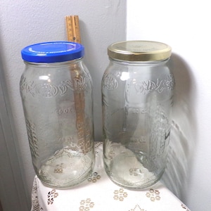 ヴィンテージ Vlasic Farms エンボス加工ガラス 80オンス ピクルス瓶