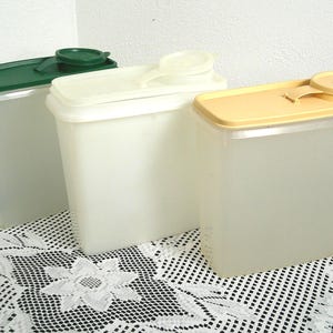 Boîte de rangement vintage Tupperware Cereal Keeper 469 avec couvercle 471, Morethebuckles