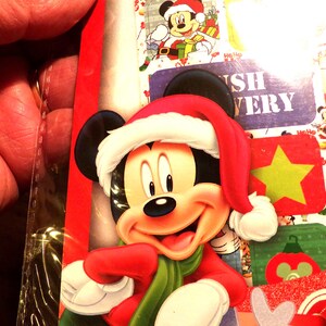 Set de papelería con lista de deseos navideños de Disney, set de papelería navideña de Mickey, lista de deseos navideña NOS, Navidad Disney, Morethebuckles