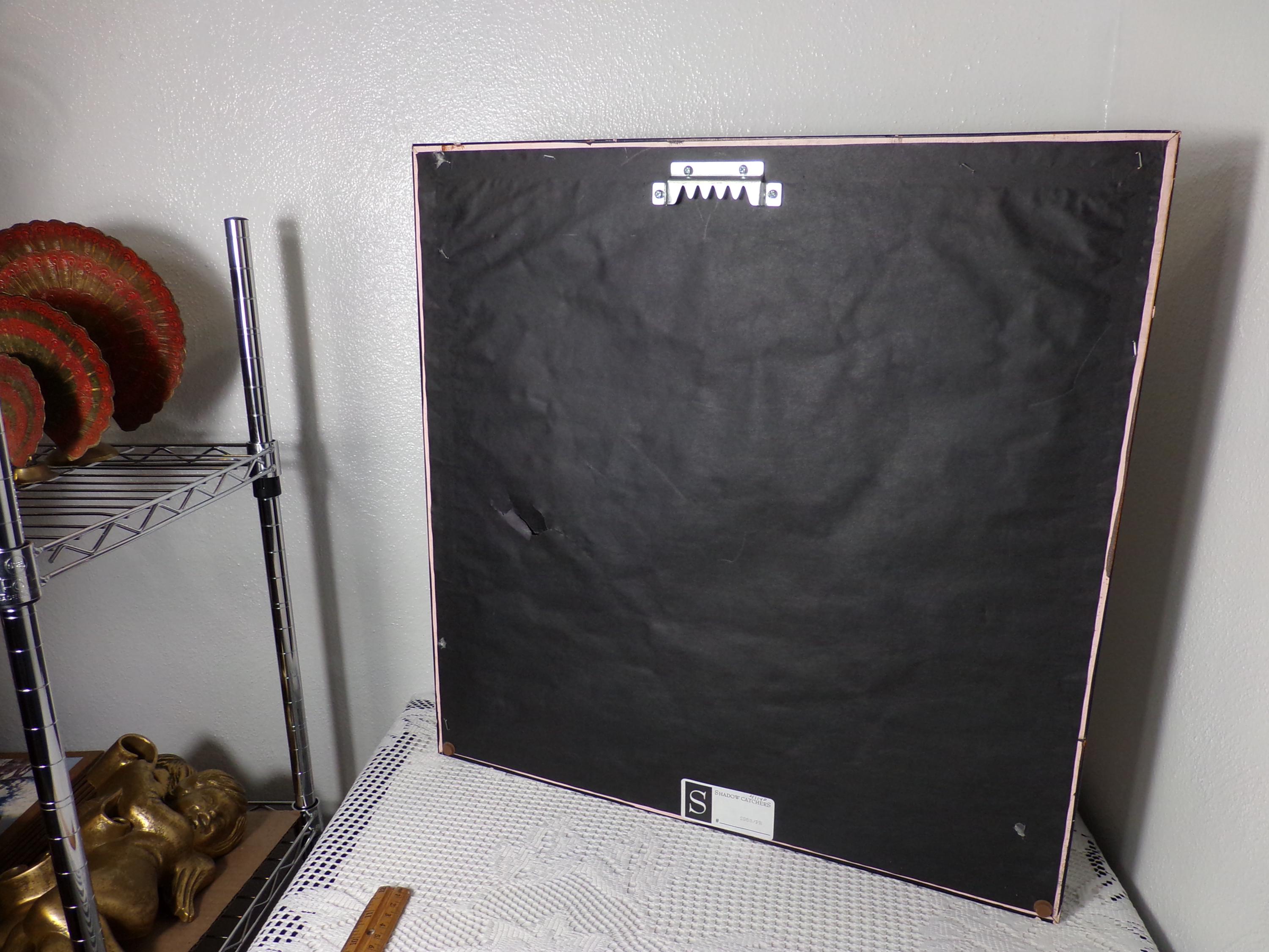 極端に素朴な額入りプリント Tree's、極端に難民 50773、希少な木製