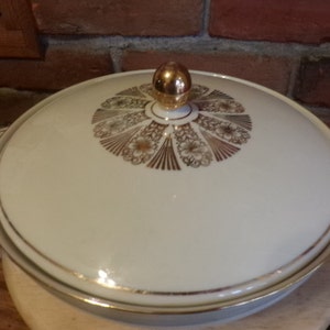 1930's Saltman Porcelain Bavaria China Lidded Casserole dish, 1930's casserole dish,kitchen decor, Rare Lidded Dish, Morethebuckles