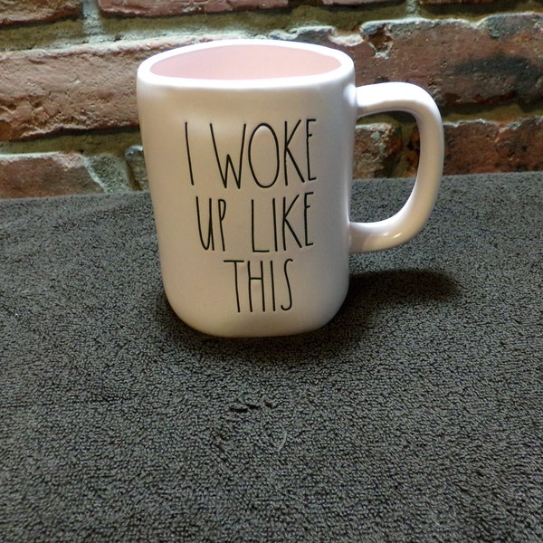 Pink Rae Dunn I Woke Up Like This Mug, Rae Dunn by Magenta I Woke Up Like This Mug, Morethebuckles, Funny Coffee Mug, Tea mug, fun mug