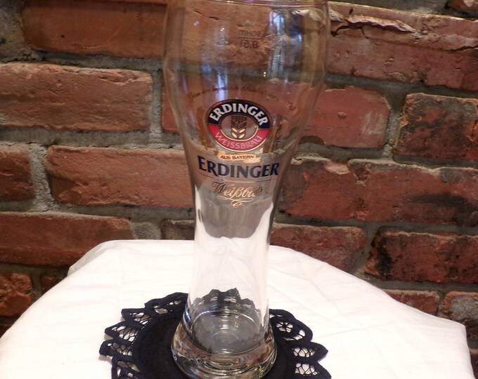Erdinger German Beer Collector Glass, German Weissbier Beer Glasses