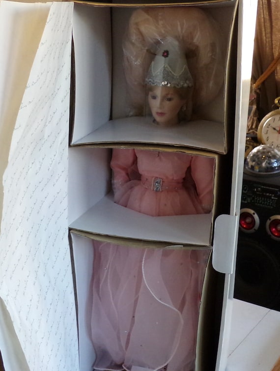 RARE Danbury Mint Porcelain Fairy Godmother Doll 28 NOS Boxed