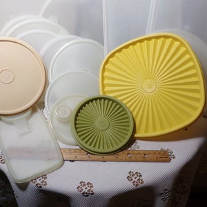 Tupperware replacement lids, Vintage Tupperware lids, Morethebuckles, Replacement Tupperware lids, Tupperware lid, Morethebuckles