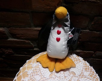 Vintage 1980s Vintage Pierre Penguin 11 Bean Bag Stuffy, Rare Stuffed Penguin by Hallmark, NWT Penguin, Morethebuckles