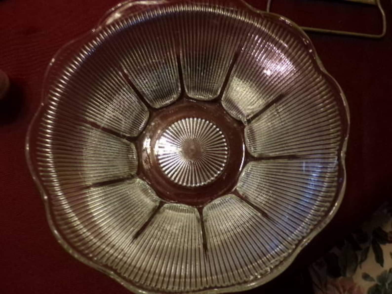 Vintage Ribbed and Fluted Serving Bowl Kitchen Item Serving Etsy