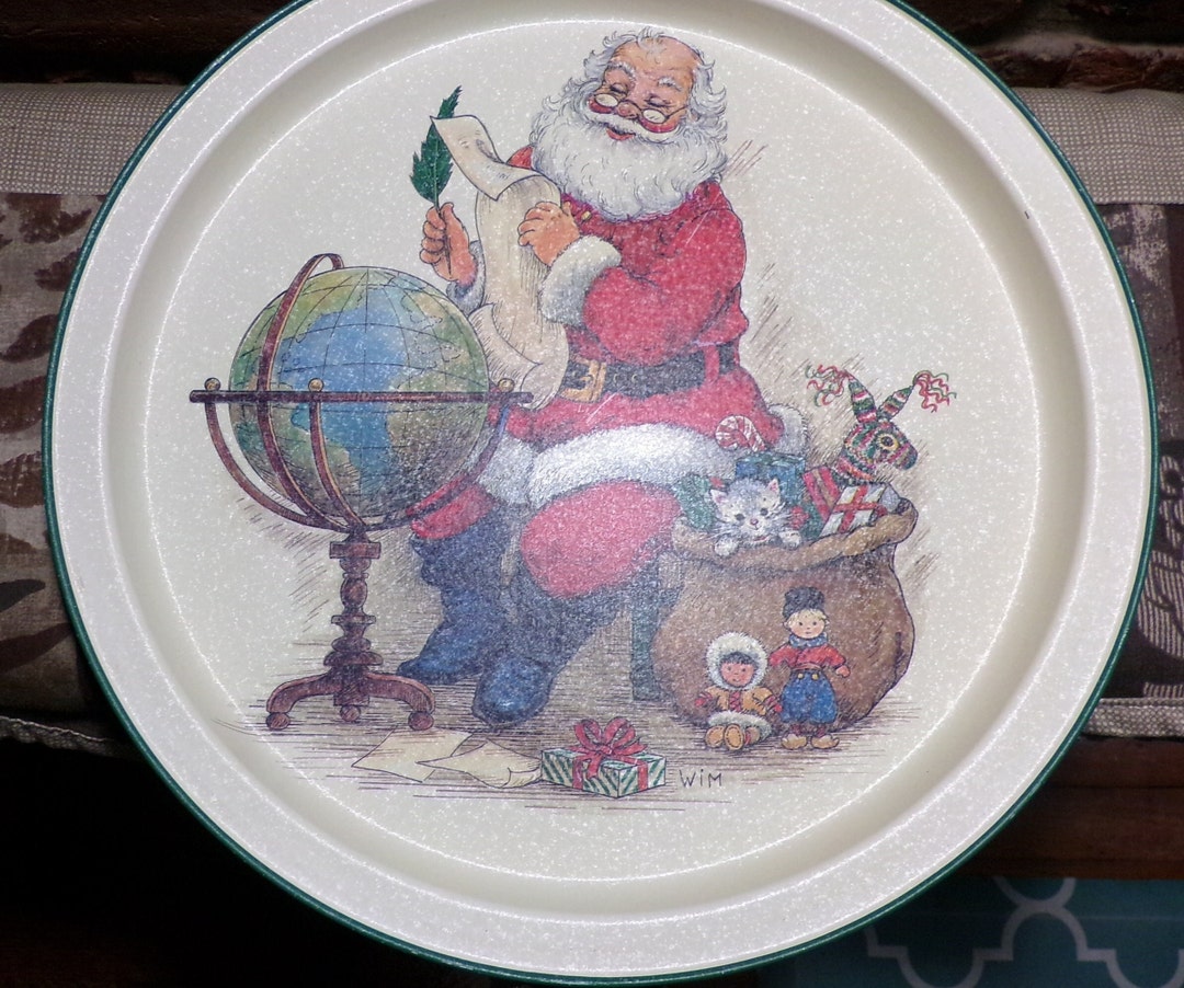 Vintage Santa Platter