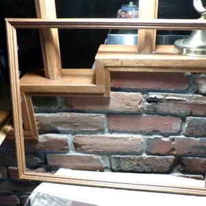 Vintage Solid Oak Wooden Frame, Empty 1970’s wood Frame 21&quot; by 17 1/2&quot; solid oak empty frame, Morethebuckles