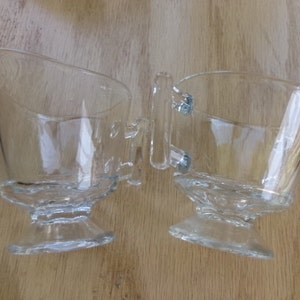 Vintage  Raleigh by Fostoria Crystal Cream & Sugar Bowl Set, Rare Crystal Sugar And Creamer Set, 1940&#39;s cream and sugar, Morethebuckles