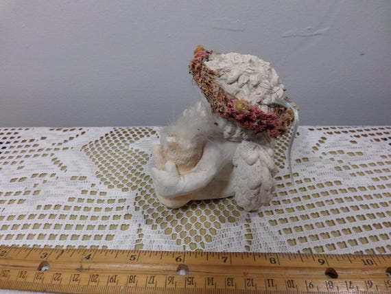 Vintage Dreamsicles Chalkware Cherub With Rabbit Kristin