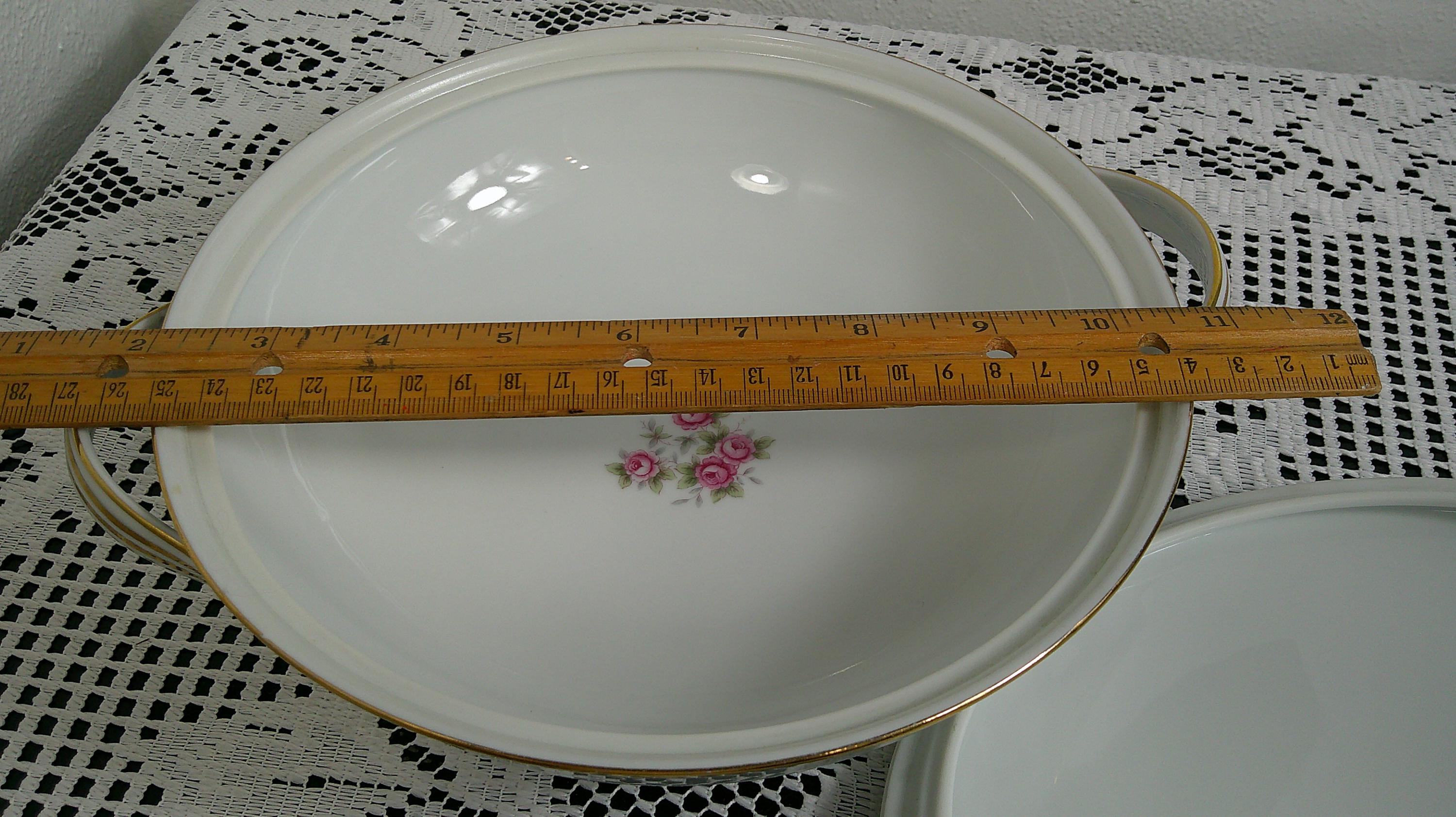 Vintage Noritake China Glen Rose 5206 Round Covered Dish, 1950's