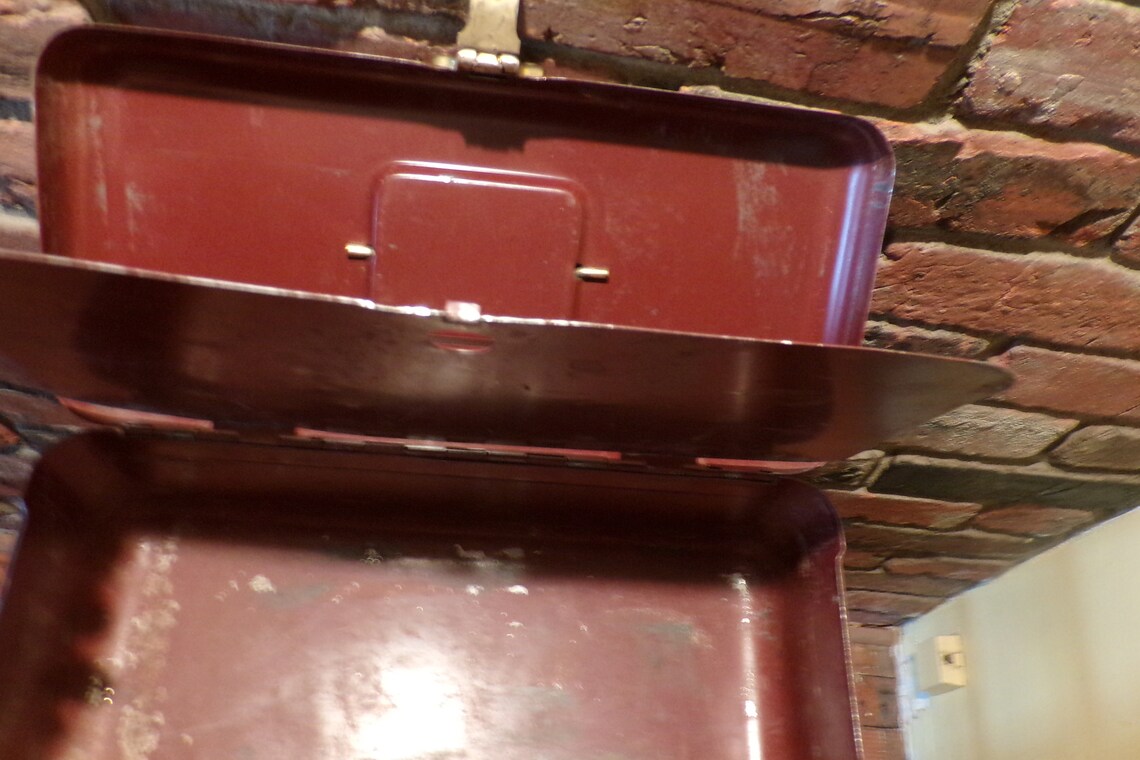 Vintage Metal Document/cash Lock Box Vintage Metal the Foster Etsy