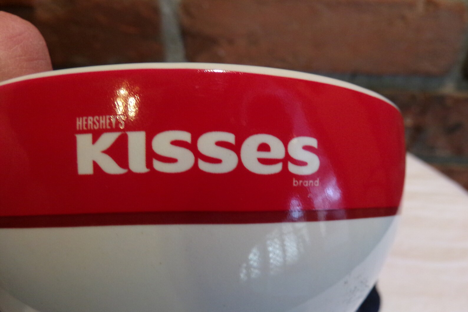 Hersheys Kisses Ceramic Candy Dish Candy Dish Red and White Etsy