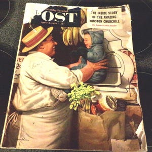 Saturday evening Post April 5, 1952 full magazine, 1950’s magazine, collectible magazine, 1950’s prop, Rare Magazine, Morethebuckles