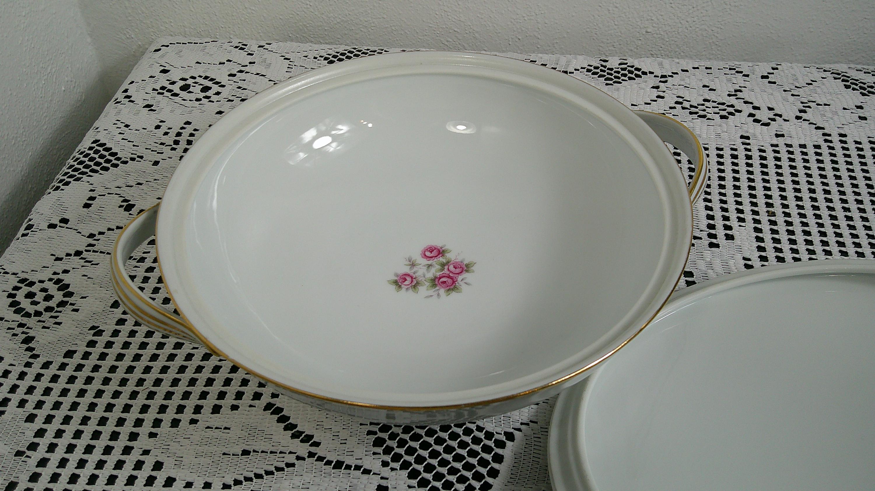 【未使用】 Noritake 廃盤レア ポロネーズ 50点 まとめ Vintage Noritake China Glen Rose 5206 Round Covered Dish, 1950's