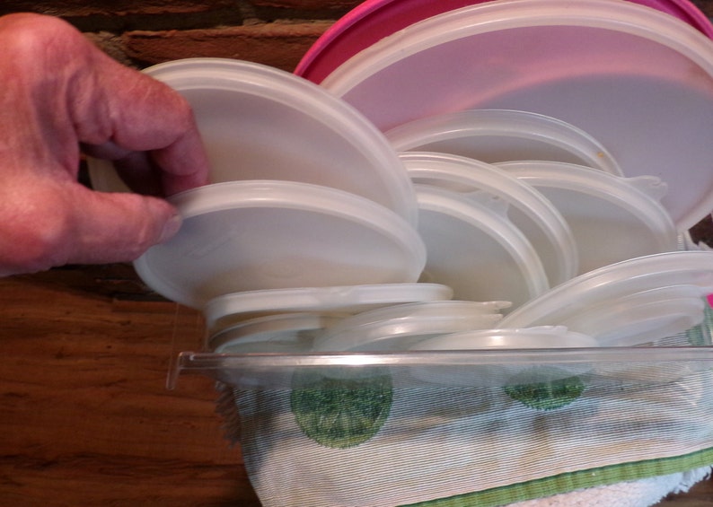 Tupperware replacement lids Vintage Tupperware lids Etsy