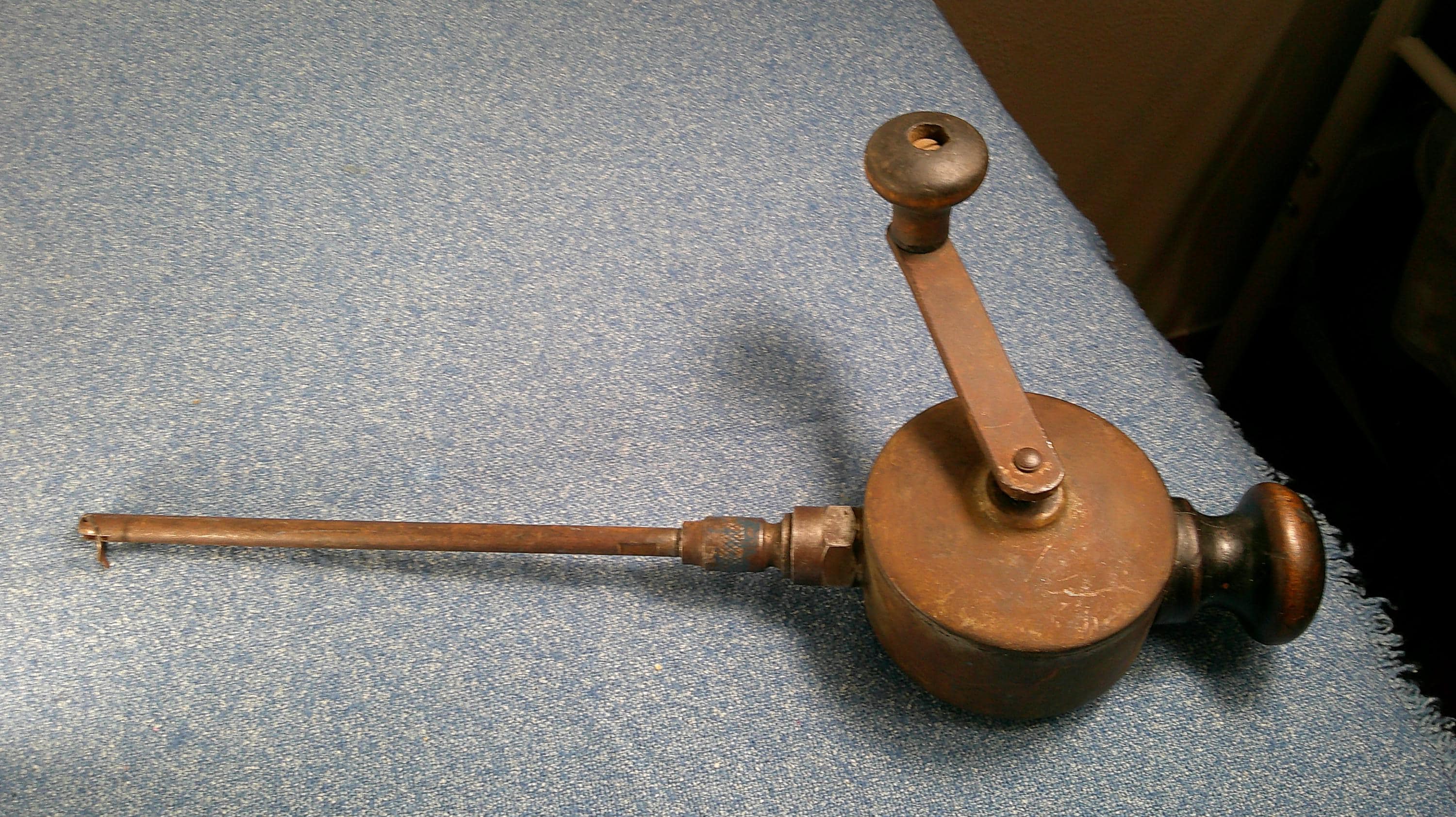 Antique 1900's Albertson & Co Sioux City Hand Crank Lapping Tool