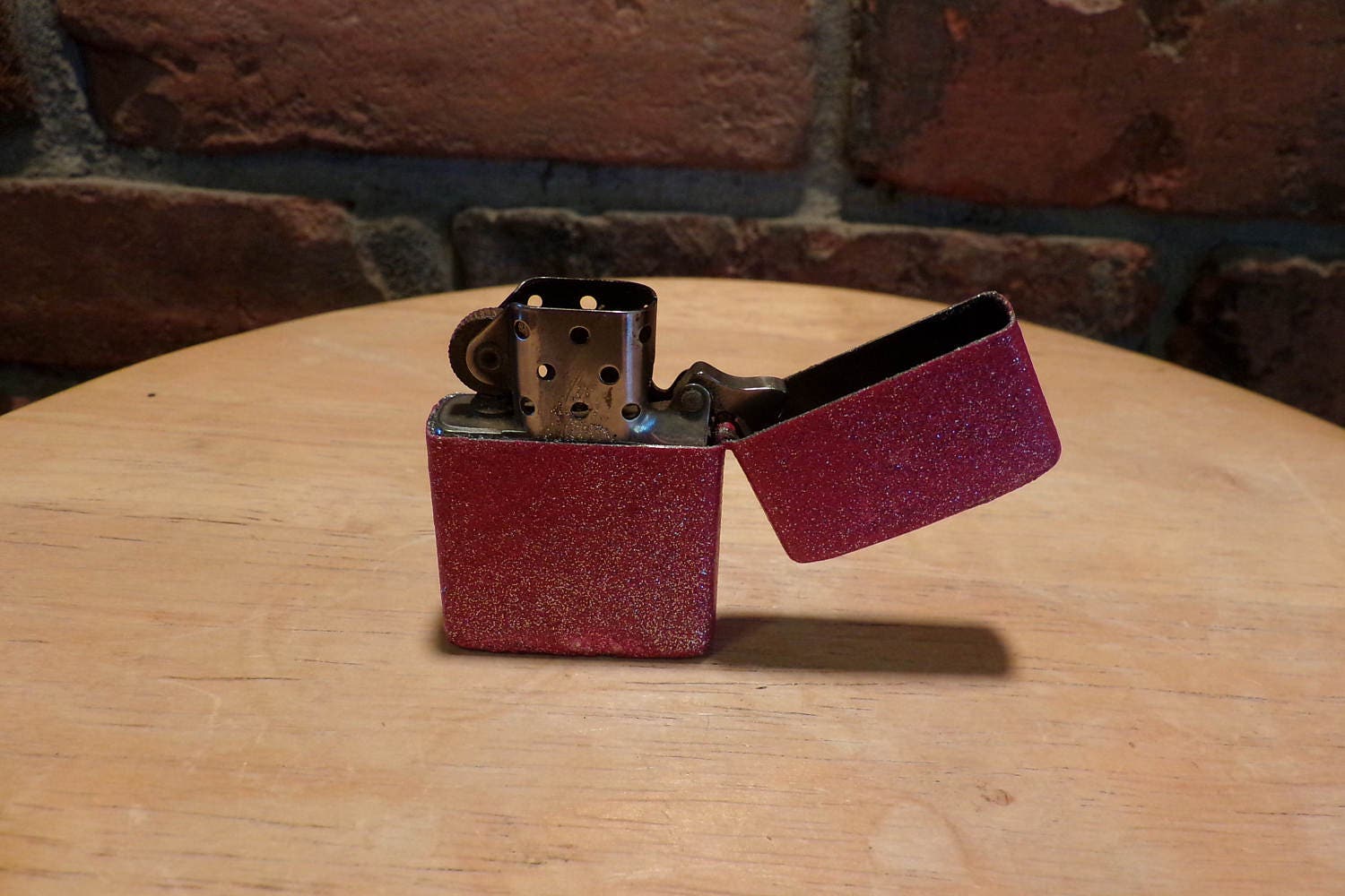 Painted Zippo Lighter Upcycled Zippo Lighter Lighter Pink Etsy