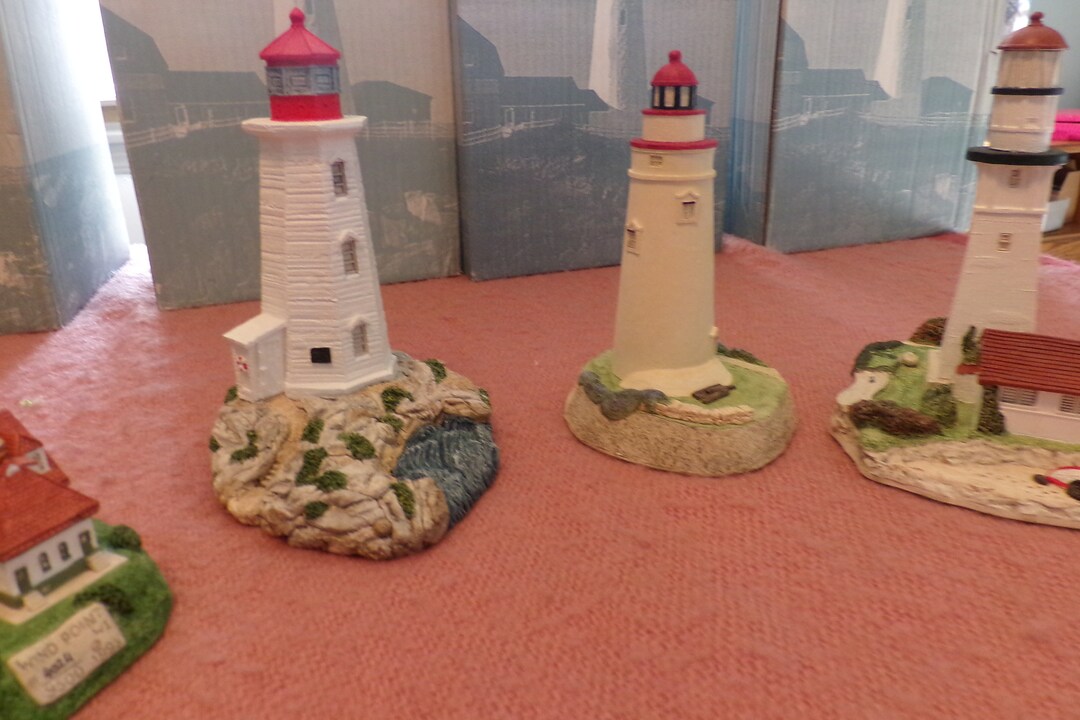 Vintage Various Harbour Lights Society Exclusive Lighthouses W/boxes & Coas, 1990sv Vintage