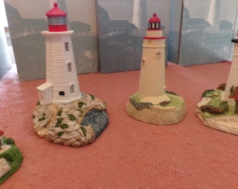 Vintage Various Harbour Lights Society Exclusive Lighthouses w/Boxes & COAs, 1990’sv Vintage Harbour Lights Lighthouse, Morethebuckles