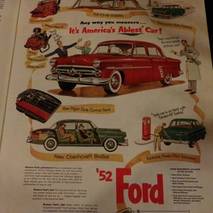 Magazine complet Saturday Evening Post 5 avril 1952, magazine des années 1950, magazine de collection, accessoire des années 1950, magazine rare, Morethebuckles image 3