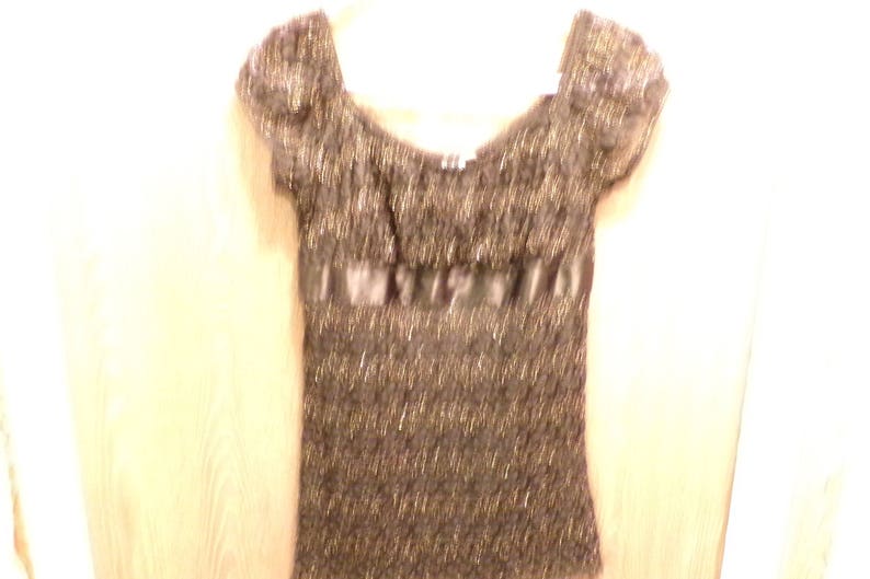 Morethebuckles Black lace shirt Lace shirt Heart Soul Black and Gold lace shirt Heart Soul size M shirt