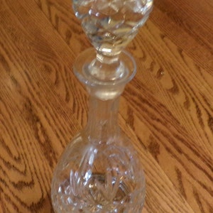 Rare Crystal decanter, vintage crystal decanter, heavy leaded crystal wine/whiskey decanter, cut crystal decanter, Hungarian, Morethebuckles
