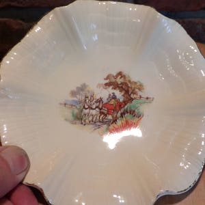 Antique J G Sol Meakin Sunshine bowl 1912 #661073, Small antique bowl, catch all bowl, antique dish, Morethebuckles, rare antique bowl