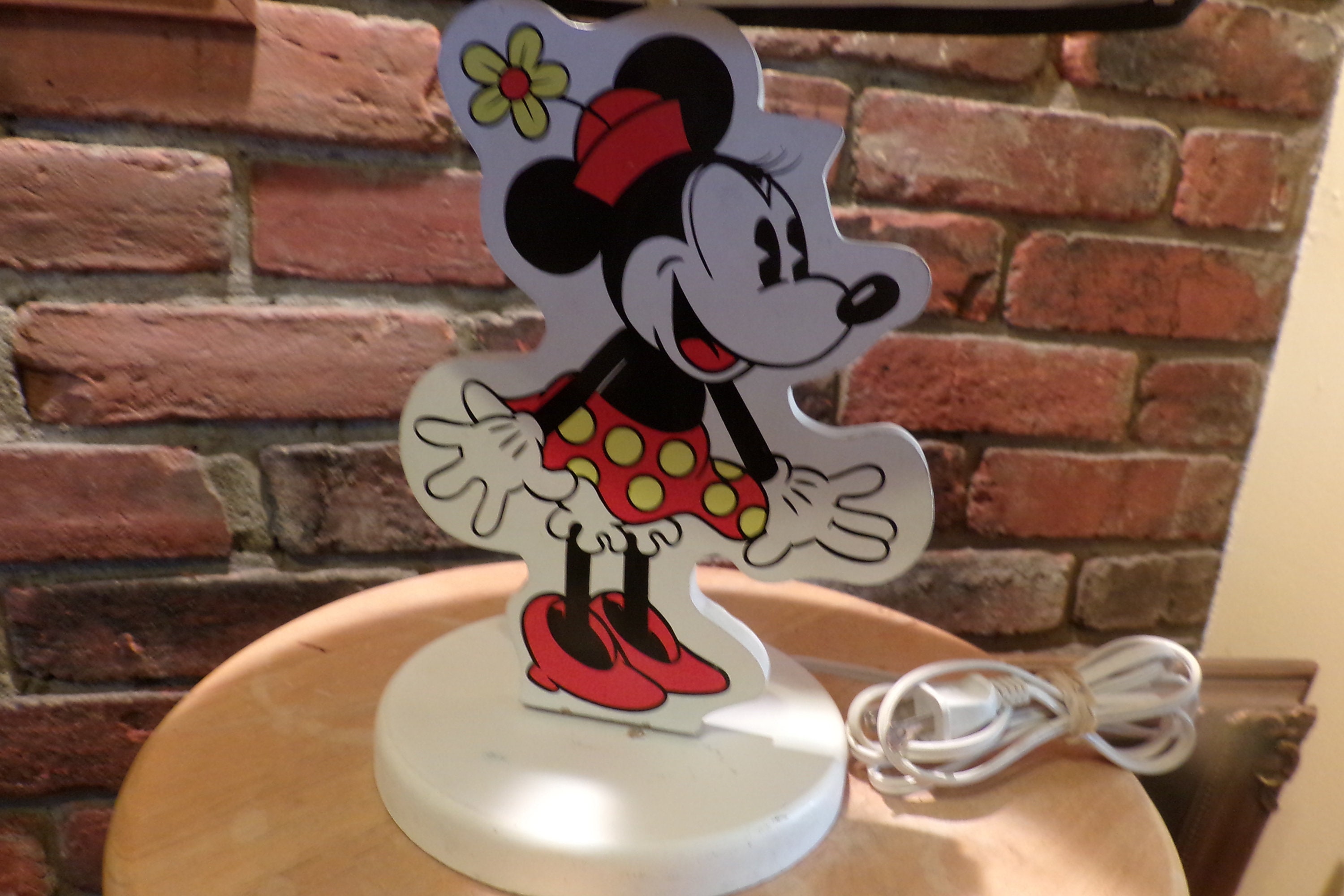 beetje schudden Indica Vintage Wood Cutout Minnie Mouse Disney Lamp Minnie Mouse - Etsy