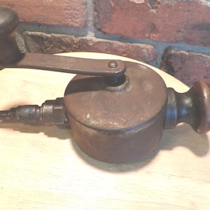 Antique Albertson &  Co Sioux City Valve Lapping Tool, Early 1900&#39;s privative tool, antique hand tool, Morethebuckles, wood handled tool