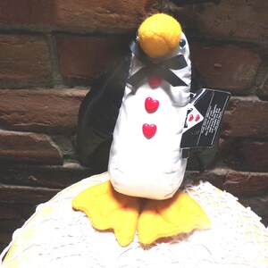 Vintage 1980s Vintage Pierre Penguin 11 Bean Bag Stuffy, Rare Stuffed Penguin by Hallmark, NWT Penguin, Morethebuckles