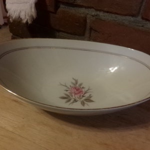 Ciotola ovale vintage Noritake Daryl, piatto in porcellana floreale, modello sostitutivo 5510