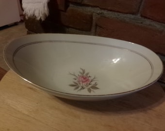 Cuenco ovalado Daryl vintage de Noritake, plato de porcelana floral, modelo 5510 de repuesto