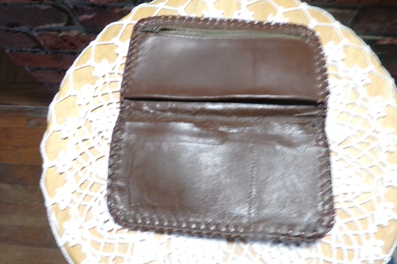 Vintage Tooled Leather Wallet, 1970’s men’s toole… - image 2