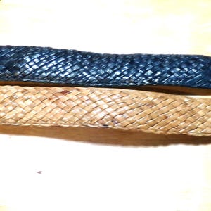 Cinturón vintage de piel de anguila auténtica tejida, cinturón vintage de piel de anguila con hebilla de piel de anguila, cinturón trenzado de piel de anguila auténtica color canela, Morethebuckles