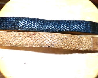 Vintage Chocolate Brown Eel Skin Leather Saddle Wrap Belt - Etsy display picture 2
