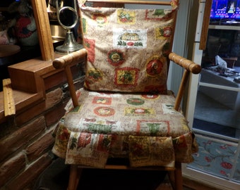 Vintage Mini Child Doll Wood Rocking Chair Spindles, RARE mecedora rústica para niños, Morethebuckles, muebles para niños