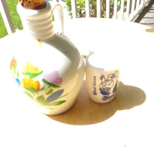 Vintage Anton Riemerschmid Ceramic Bottle Jug & Mini Stein, barware, jug with mug, Morethebuckles, German Jug  ANTON RIEMERSCHMID MUNCHEN