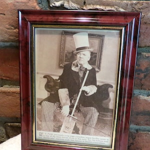 W.C. Fields Framed Picture, Vintage picture, Hollywood classic picture, Framed vintage comedy picture, WC Fields, Morethebuckles