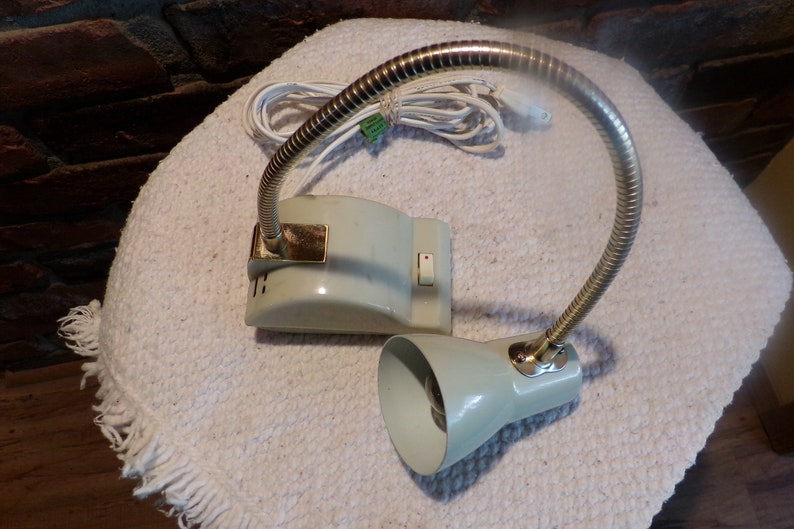 Vintage Midcentury Gooseneck Desk Lamp Rare Wellington Etsy