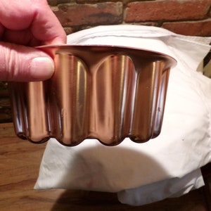 Jello Mold, cake mold, Copper Colored Aluminum 4 Cup Jello Mold, copper kitchen, 1980’s mold, Farmhouse, rustic, Morethebuckles,