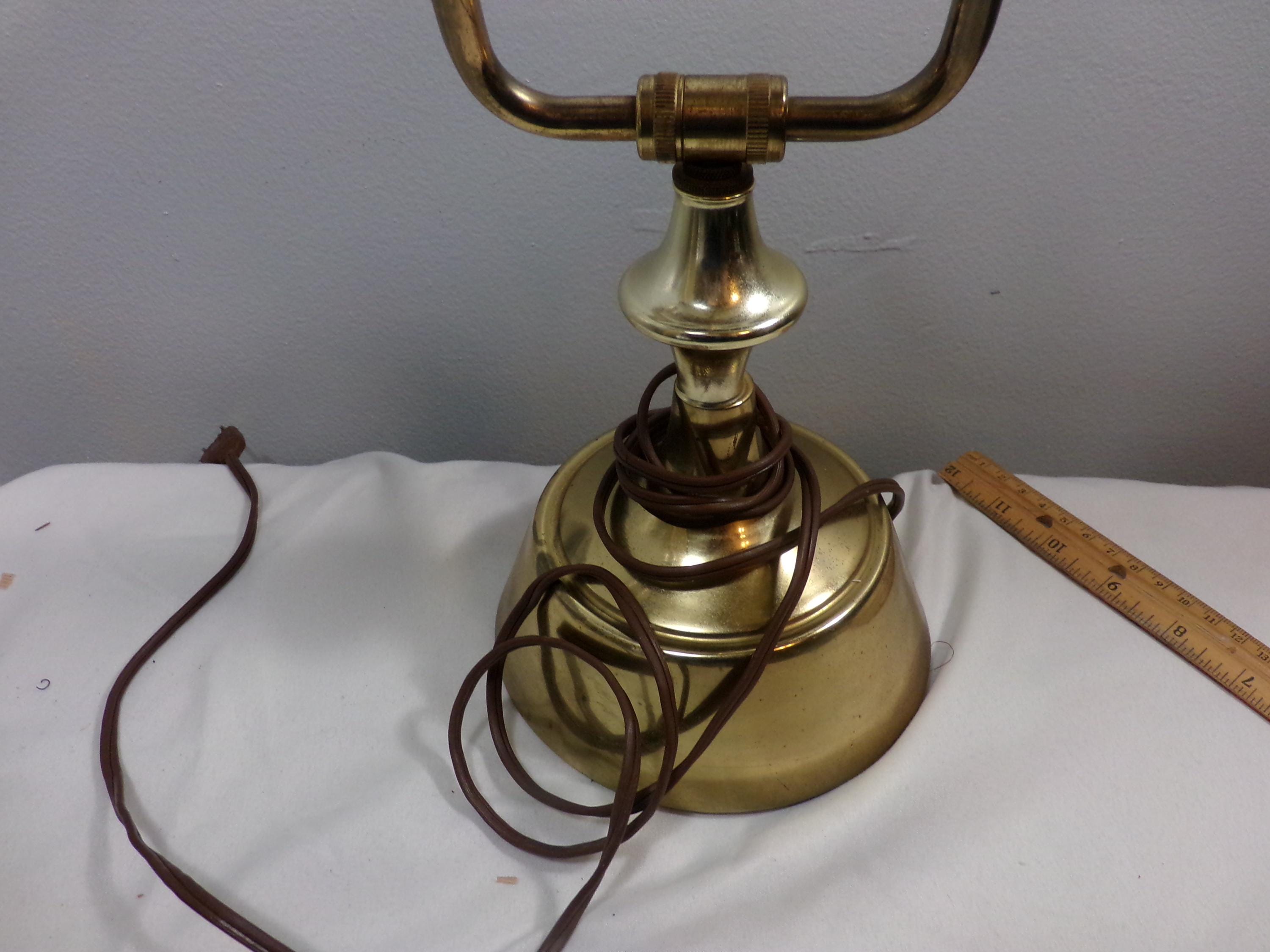 Lampe de Table Bureau Ministère Old England Studio Verre Tiffany en